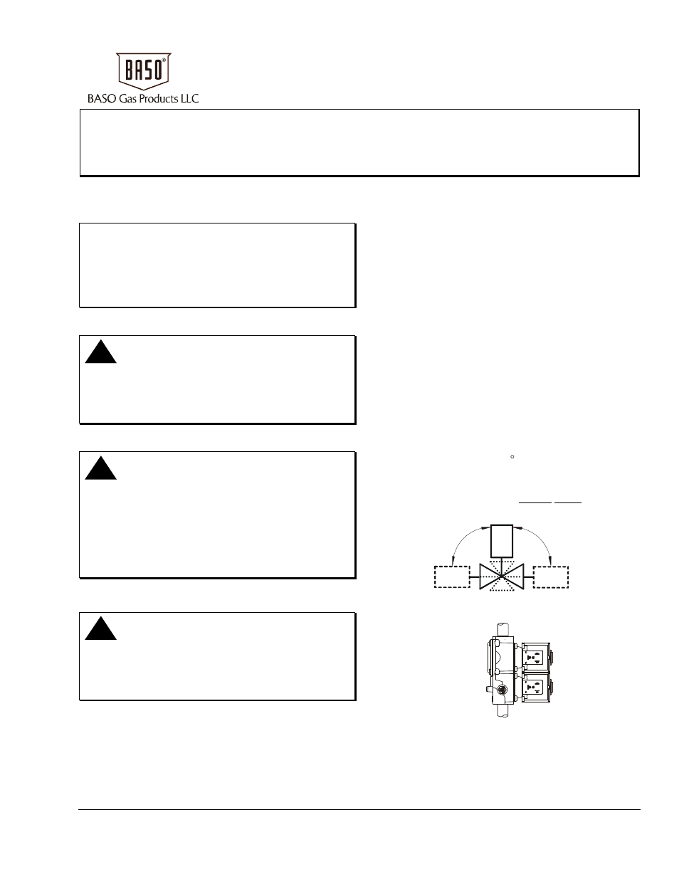 BASO BGD278 Series BASOTROL CE Approved Gas Valve User Manual | 6 pages