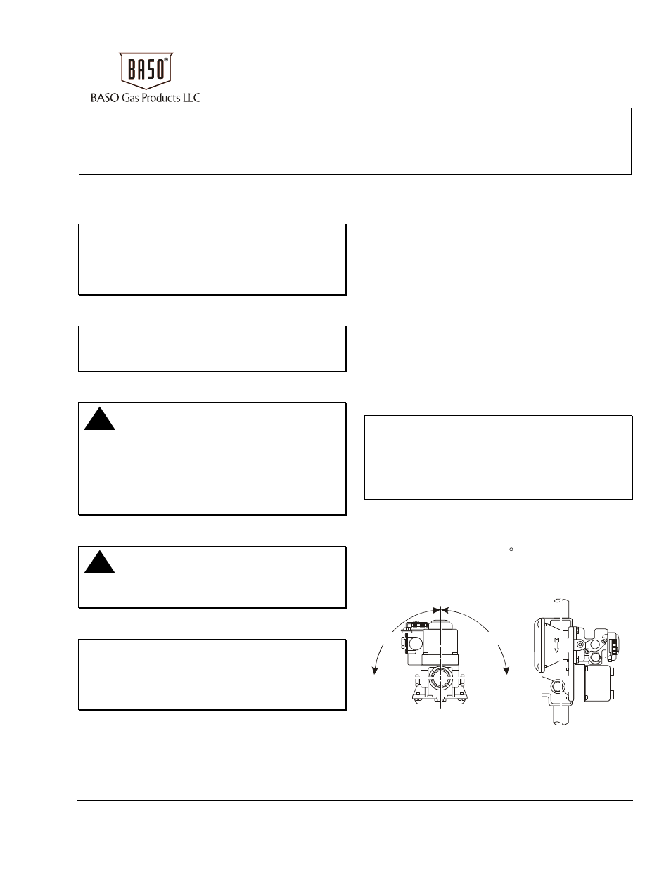 BASO G92 Series Automatic Pilot Gas Valve User Manual | 6 pages