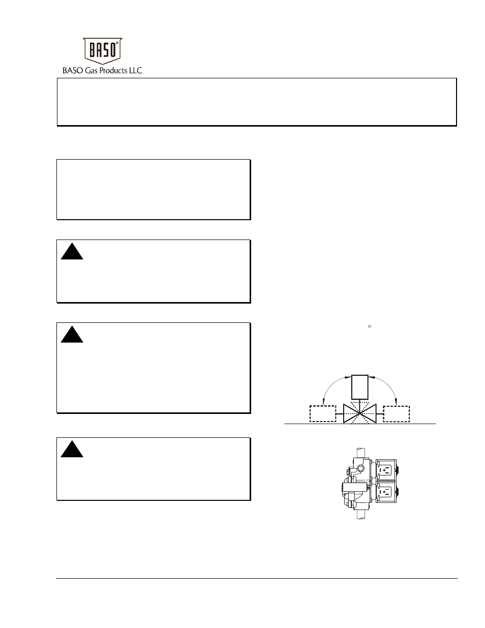 BASO G96 Series CE Approved Gas Valve User Manual | 6 pages