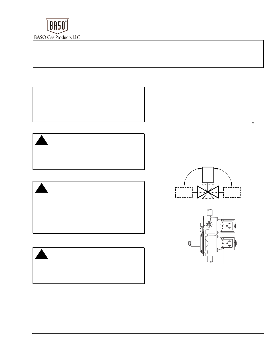 BASO GM7000 Series Multi-function Gas Control Valve User Manual | 6 pages