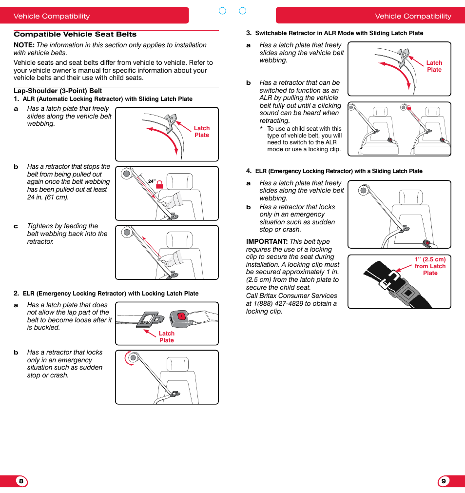 Britax FRONTIER 85 SICT User Manual | Page 6 / 29