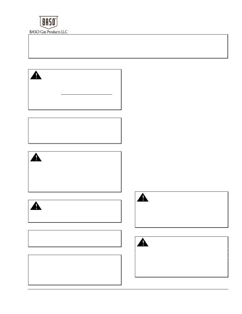 BASO L62AA User Manual | 10 pages