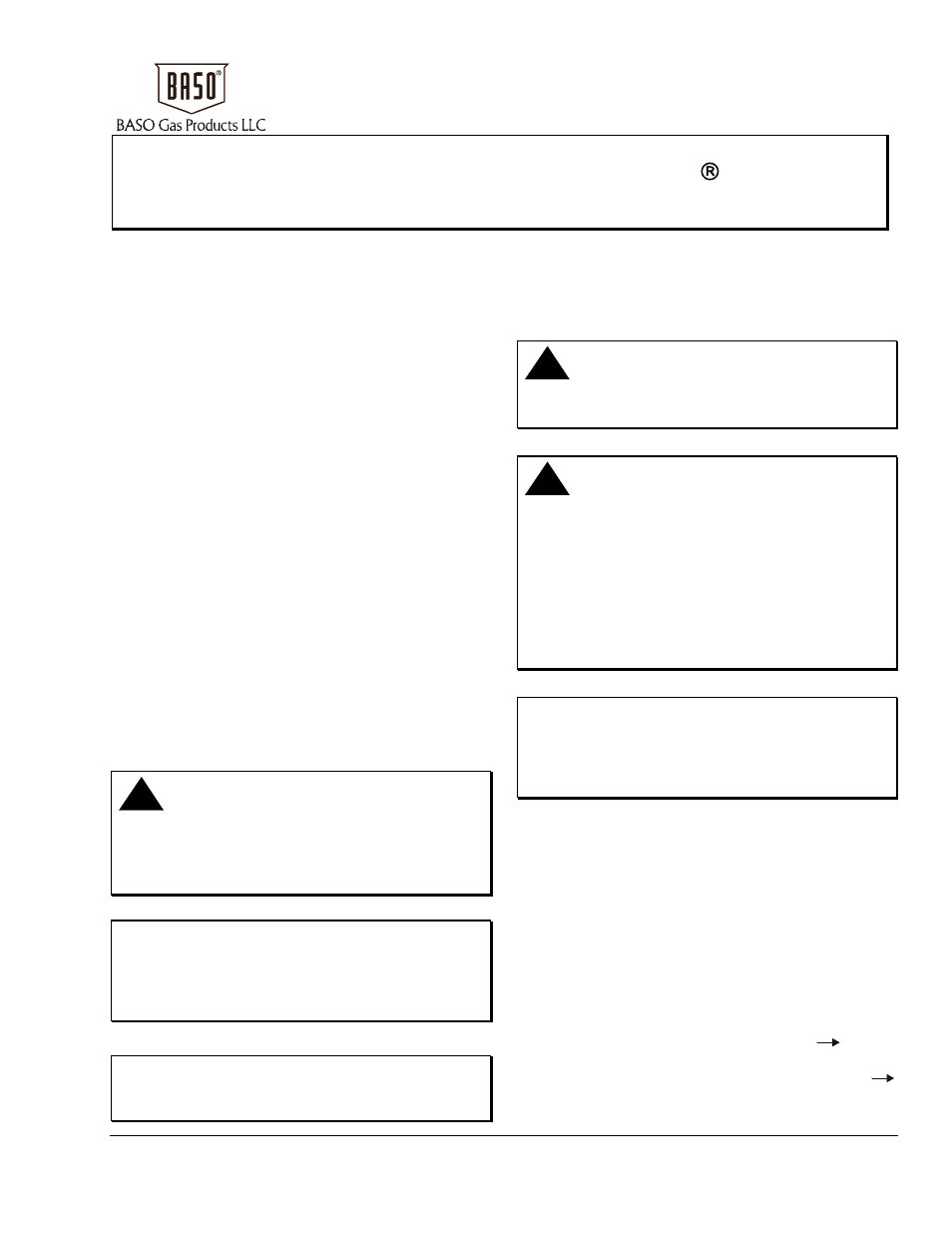 BASO BE58 Series User Manual | 4 pages