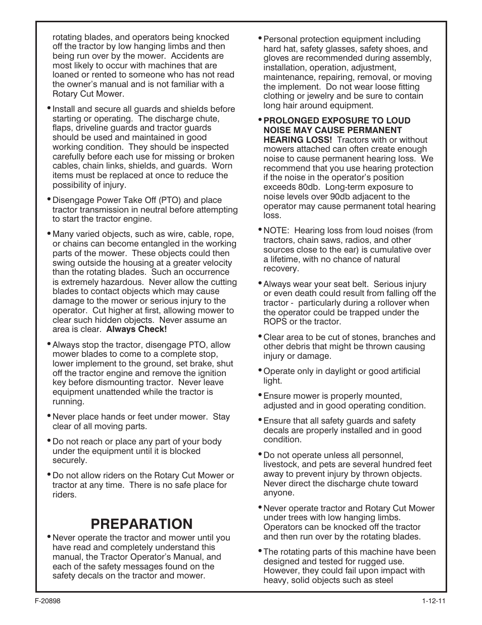 Preparation | Behlen 80110090YEL User Manual | Page 5 / 15