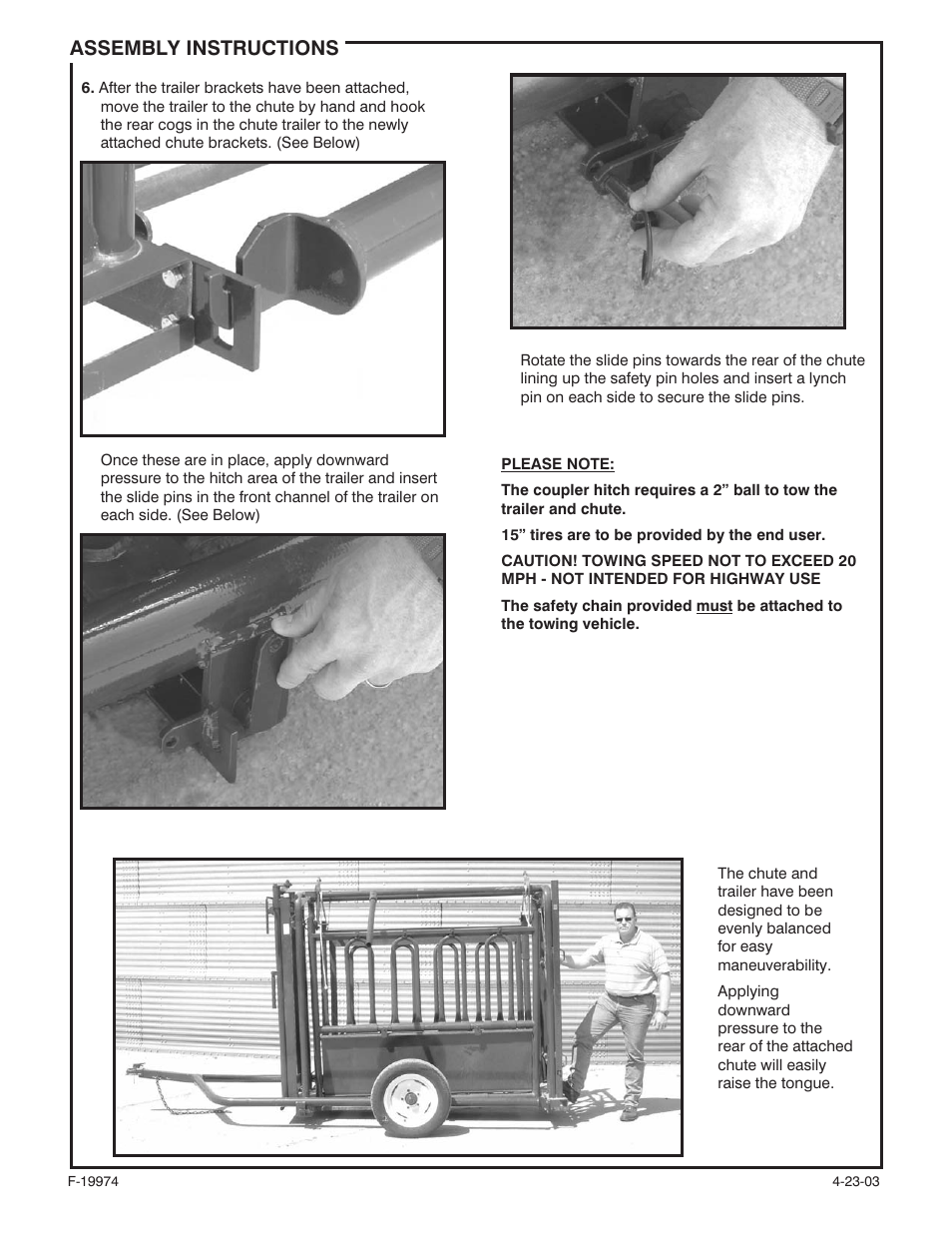 Assembly instructions | Behlen 62173602 User Manual | Page 2 / 2