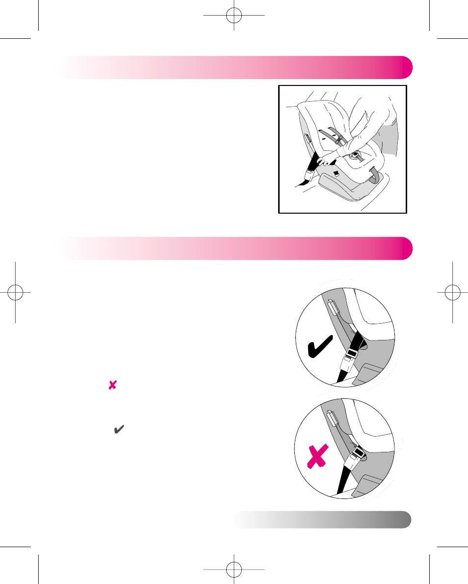 Installation: forward facing, Checking buckle position | Britax LATCHANCHOR User Manual | Page 24 / 42