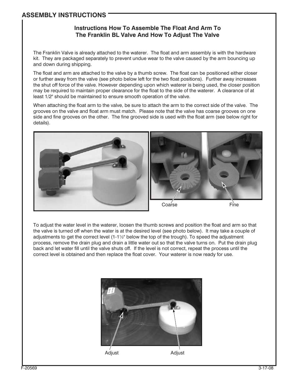 Assembly instructions | Behlen 54110048 User Manual | Page 7 / 7