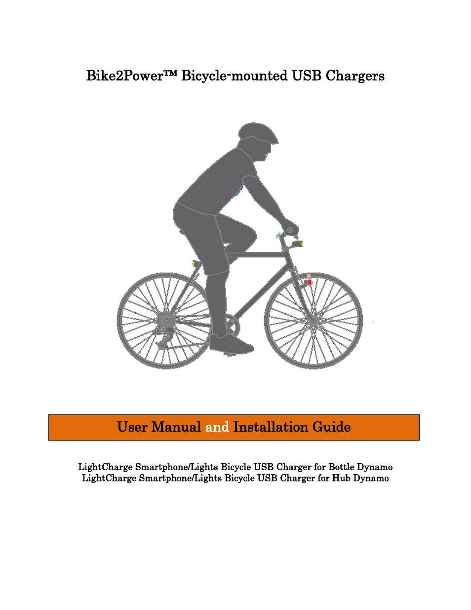 Bike2Power LightCharge User Manual | 16 pages