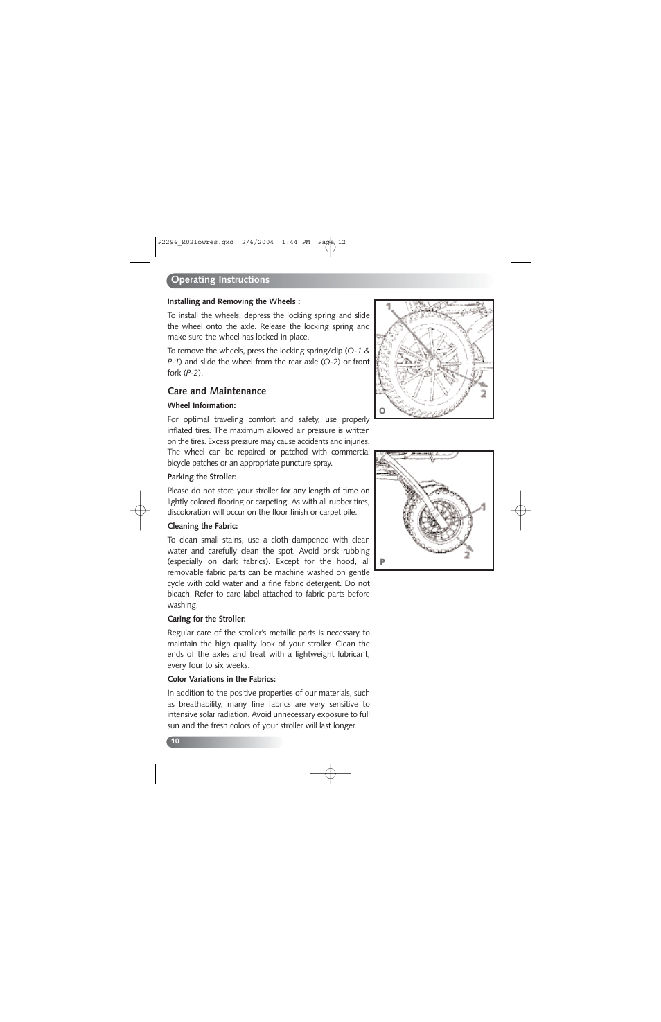 Britax Y2K 03.A User Manual | Page 12 / 14