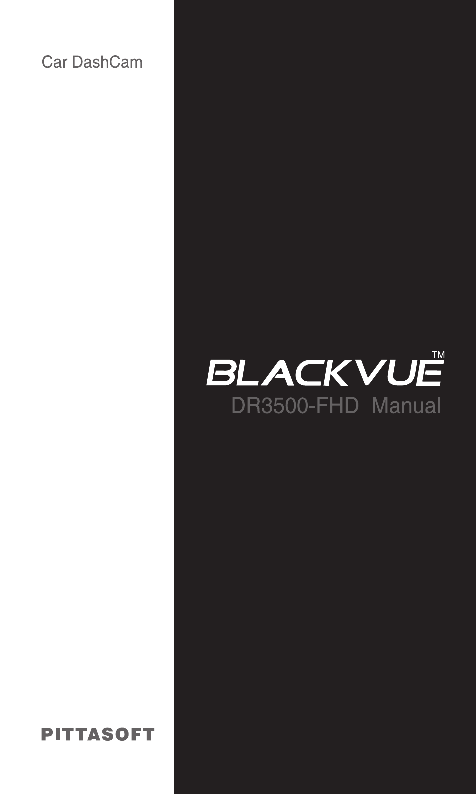 BlackVue DR3500-FHD V.1.00 User Manual | 42 pages