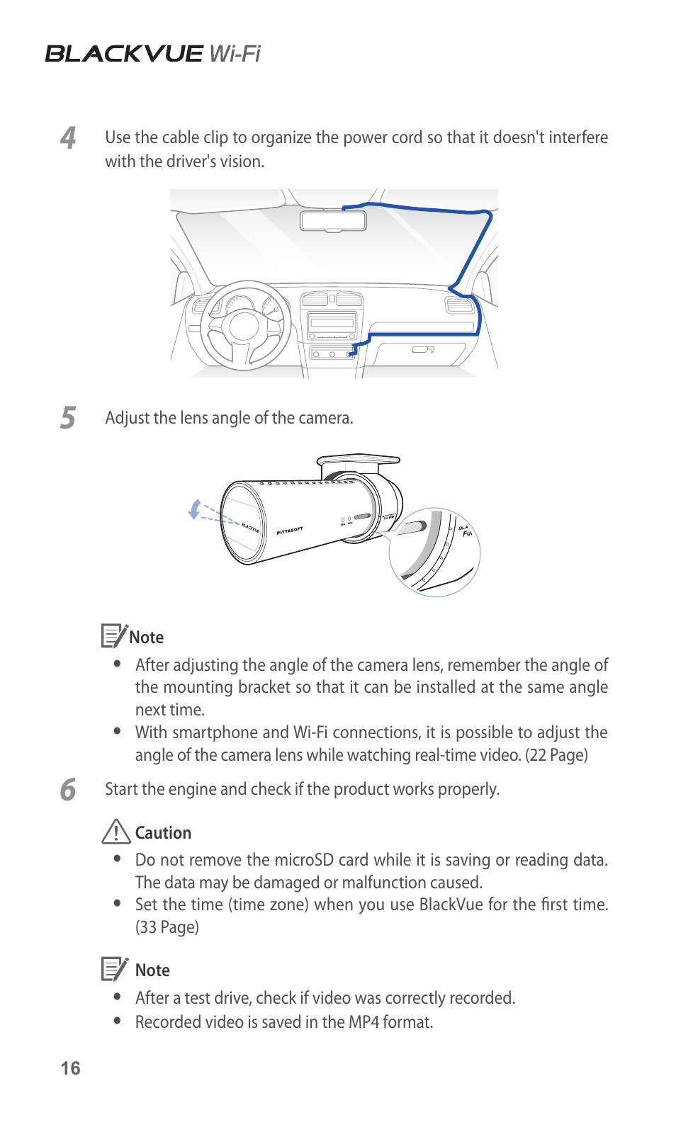 BlackVue DR600GW-HD V.1.01 User Manual | Page 16 / 47