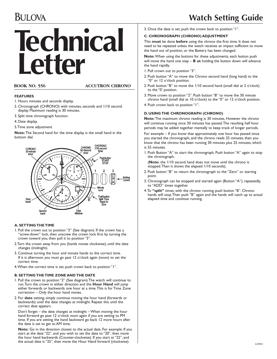 Bulova ALL-PRO EI700NB User Manual | 1 page