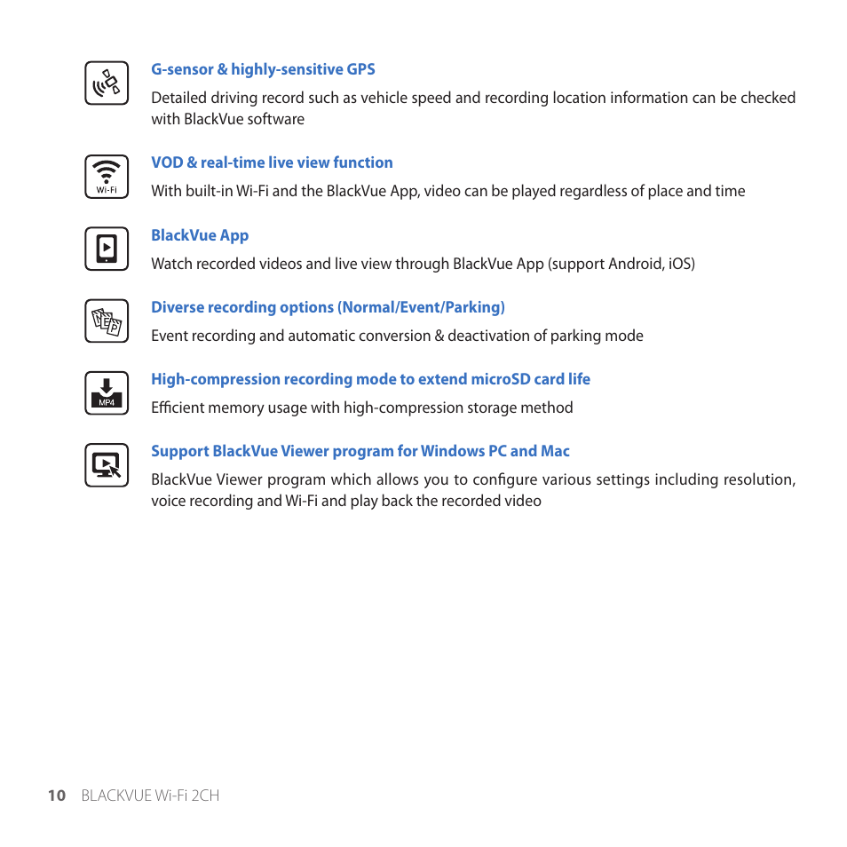 BlackVue DR650GW-2CH V.1.00 User Manual | Page 10 / 49