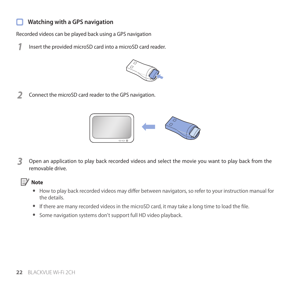 BlackVue DR650GW-2CH V.1.00 User Manual | Page 22 / 49