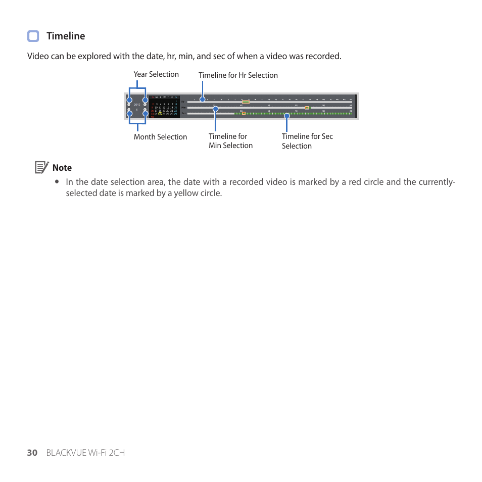 Timeline | BlackVue DR650GW-2CH V.1.00 User Manual | Page 30 / 49