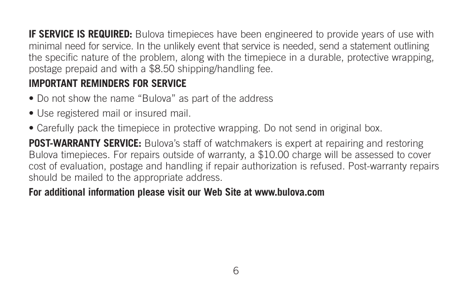 Bulova BVA-SERIES 100 User Manual | Page 12 / 24