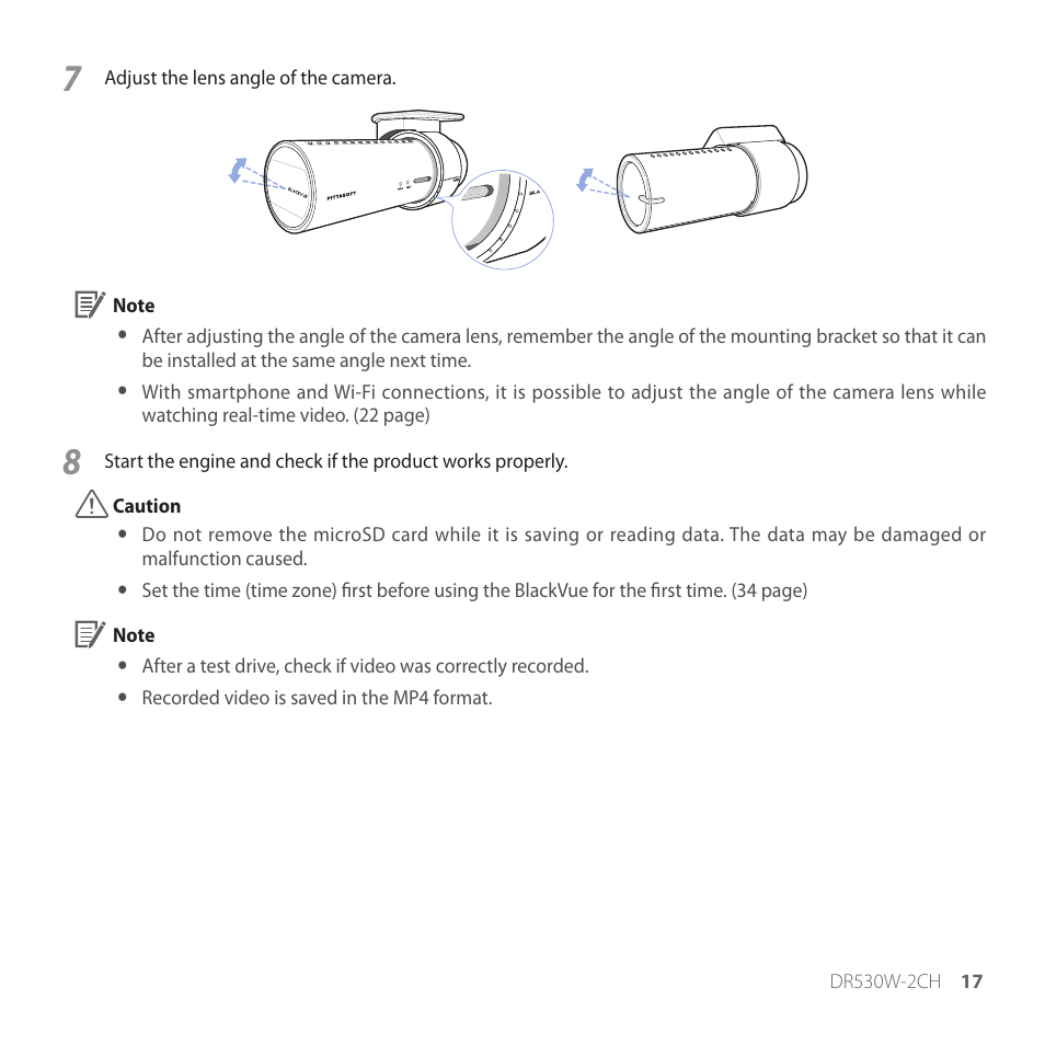 BlackVue DR530W-2CH V3.01 User Manual | Page 17 / 48