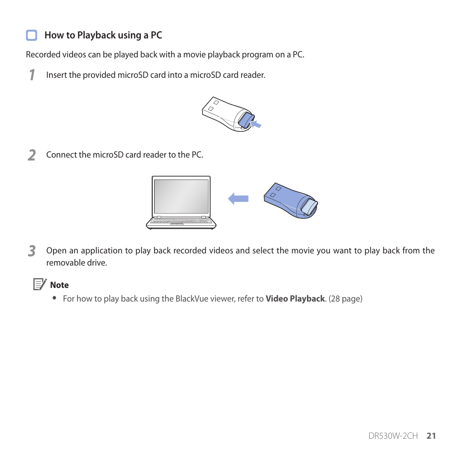 BlackVue DR530W-2CH V3.01 User Manual | Page 21 / 48