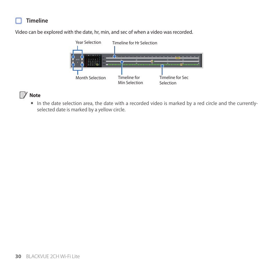 Timeline | BlackVue DR530W-2CH V3.01 User Manual | Page 30 / 48