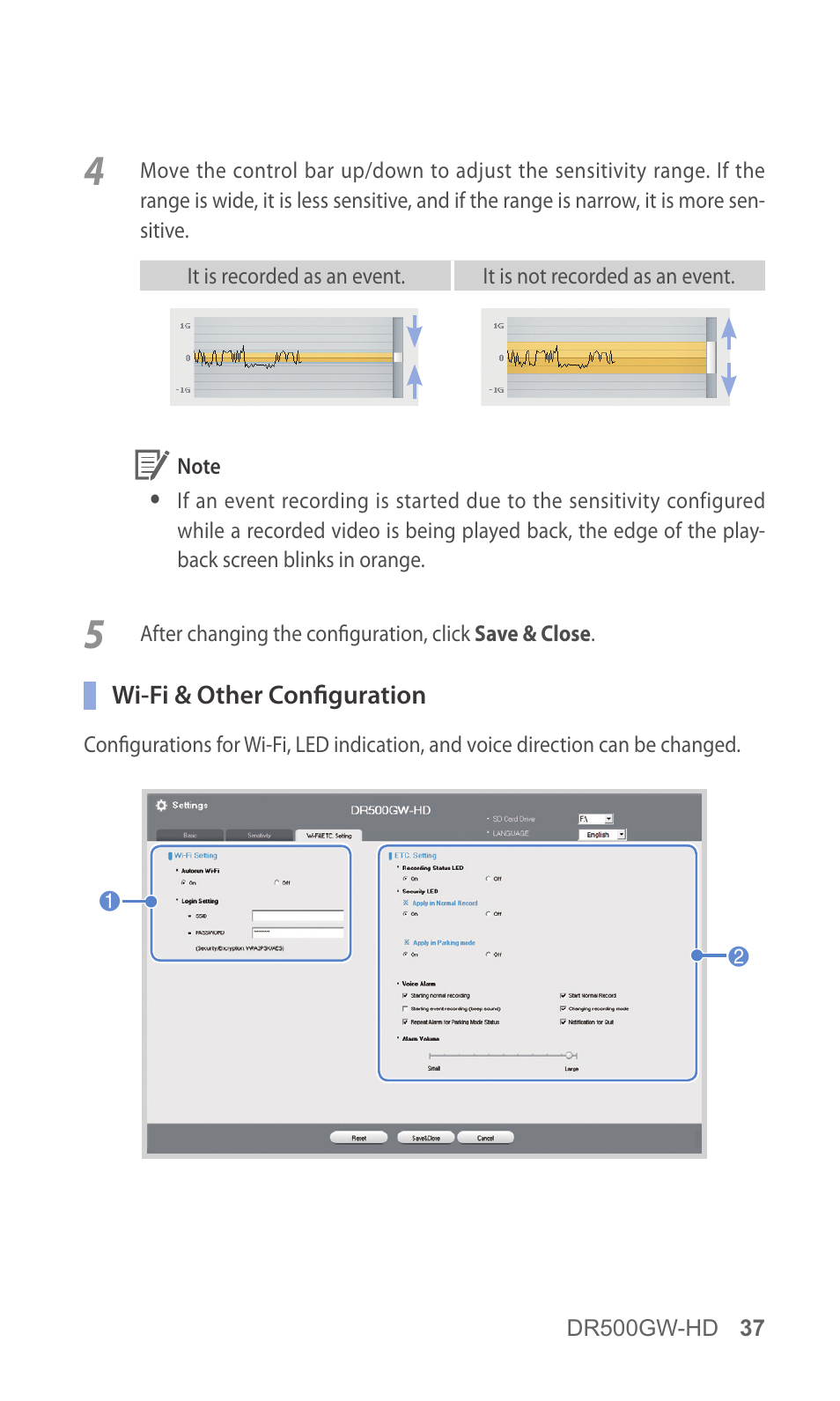 BlackVue DR500GW-HD V.5.01 User Manual | Page 37 / 46