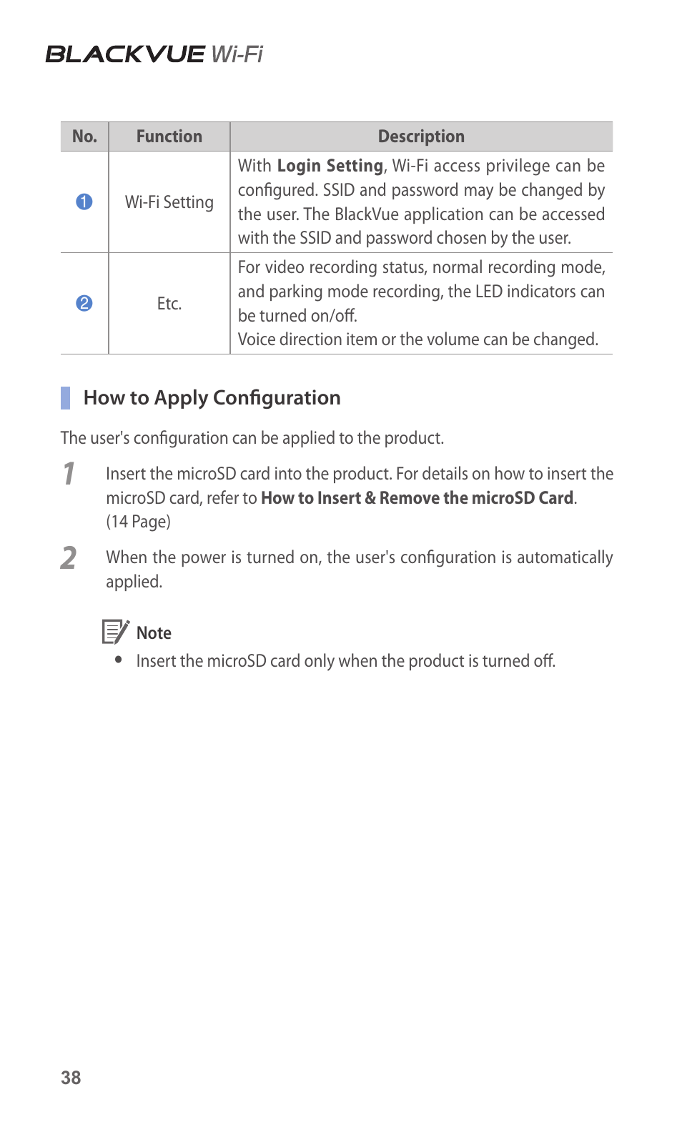 Firmware upgrade | BlackVue DR500GW-HD V.5.01 User Manual | Page 38 / 46