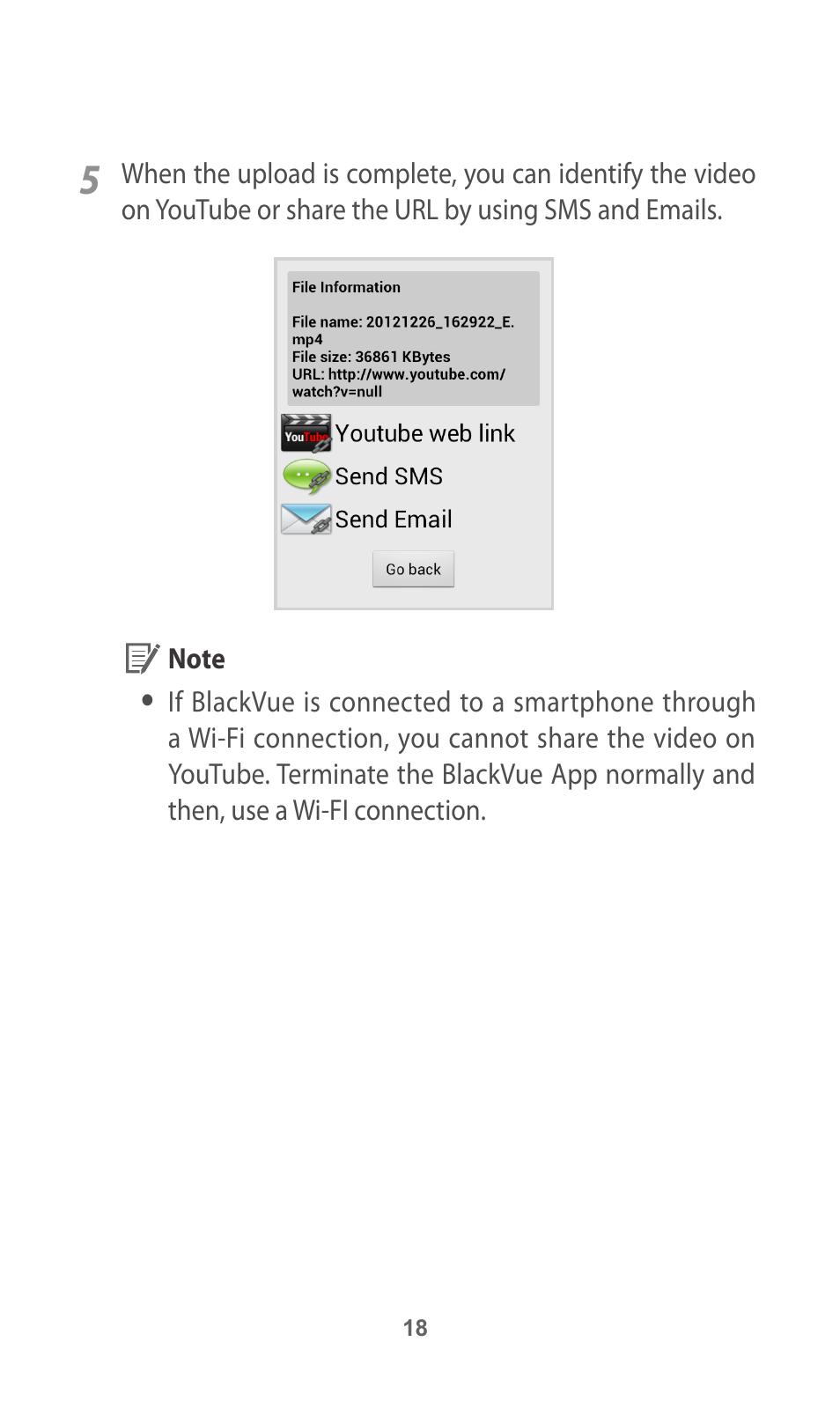 Configuration | BlackVue App V.2.00 User Manual | Page 18 / 21