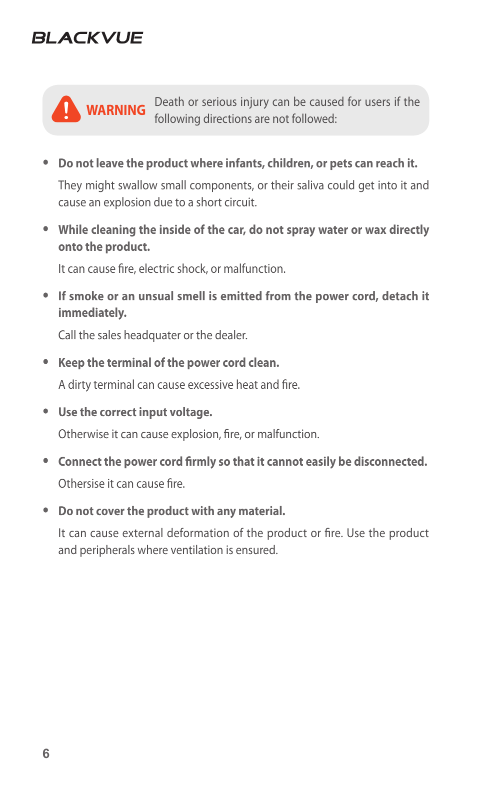 BlackVue DR500-HD V2.00 User Manual | Page 7 / 44