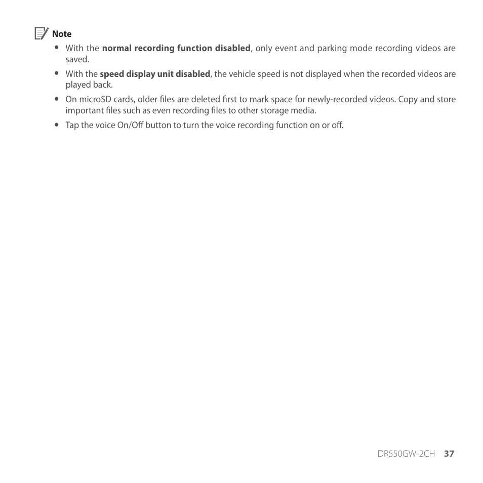 BlackVue DR550GW-2CH V2.03 User Manual | Page 37 / 52