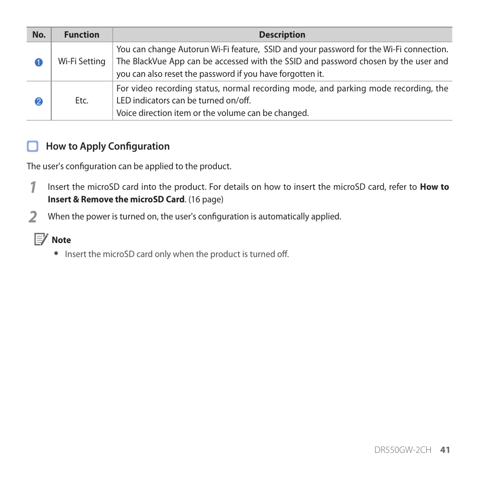 BlackVue DR550GW-2CH V2.03 User Manual | Page 41 / 52