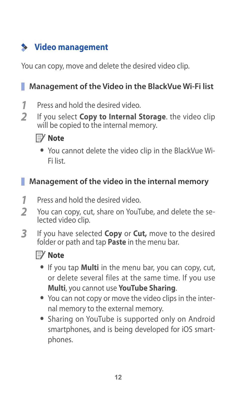 BlackVue App V.1.01 User Manual | Page 12 / 18