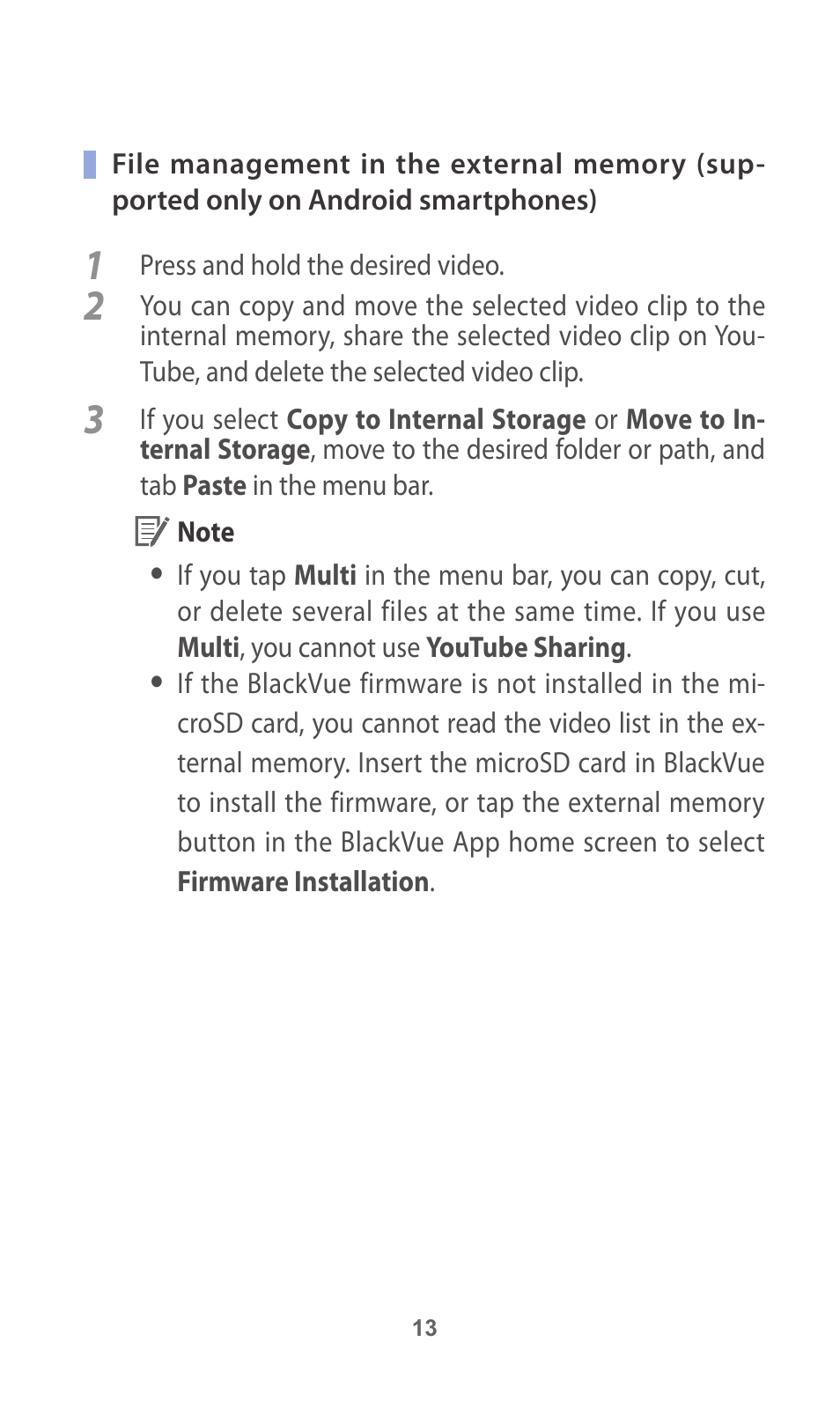 BlackVue App V.1.01 User Manual | Page 13 / 18