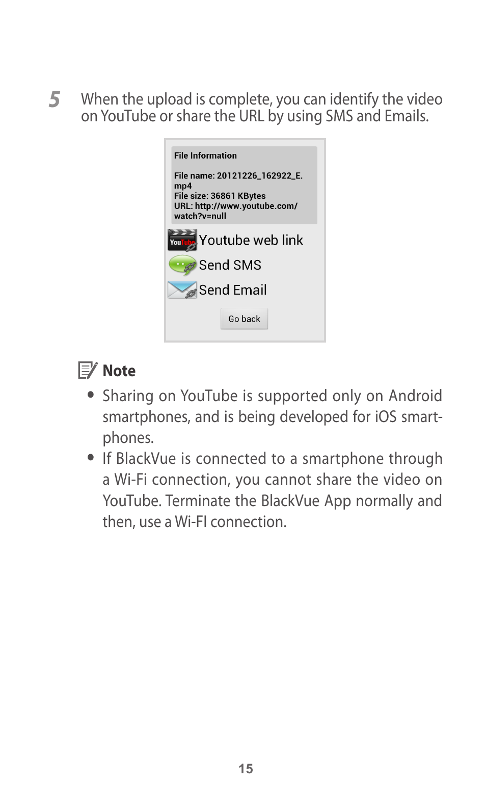 BlackVue App V.1.01 User Manual | Page 15 / 18