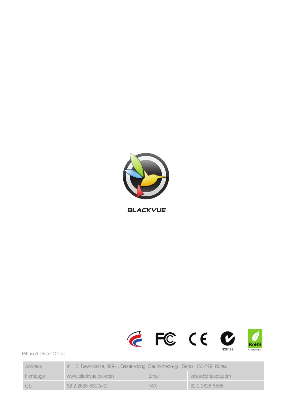 BlackVue DR300G User Manual | Page 36 / 36