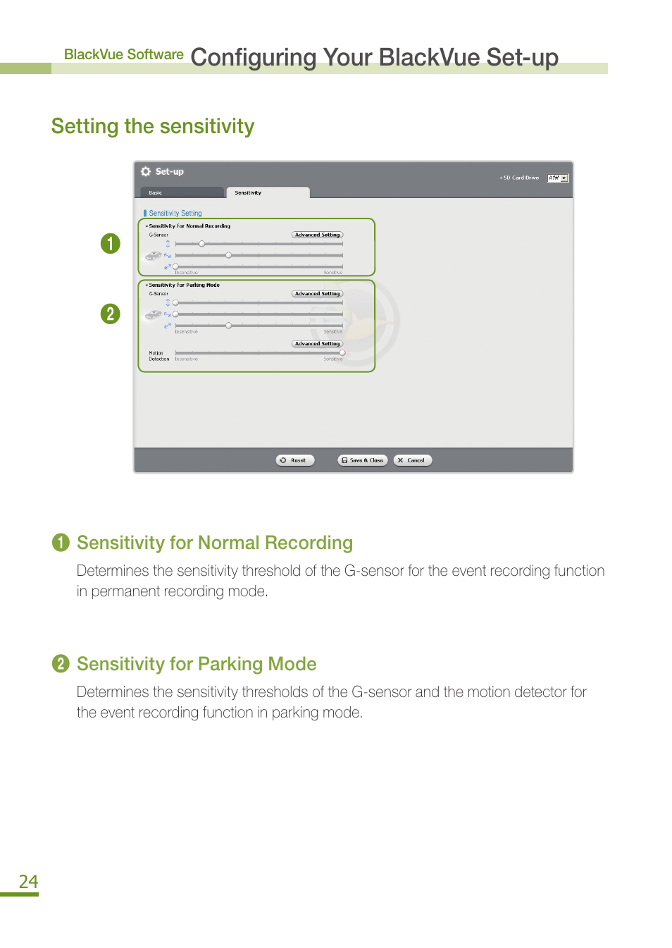 Configuring your blackvue set-up | BlackVue DR350 User Manual | Page 26 / 32