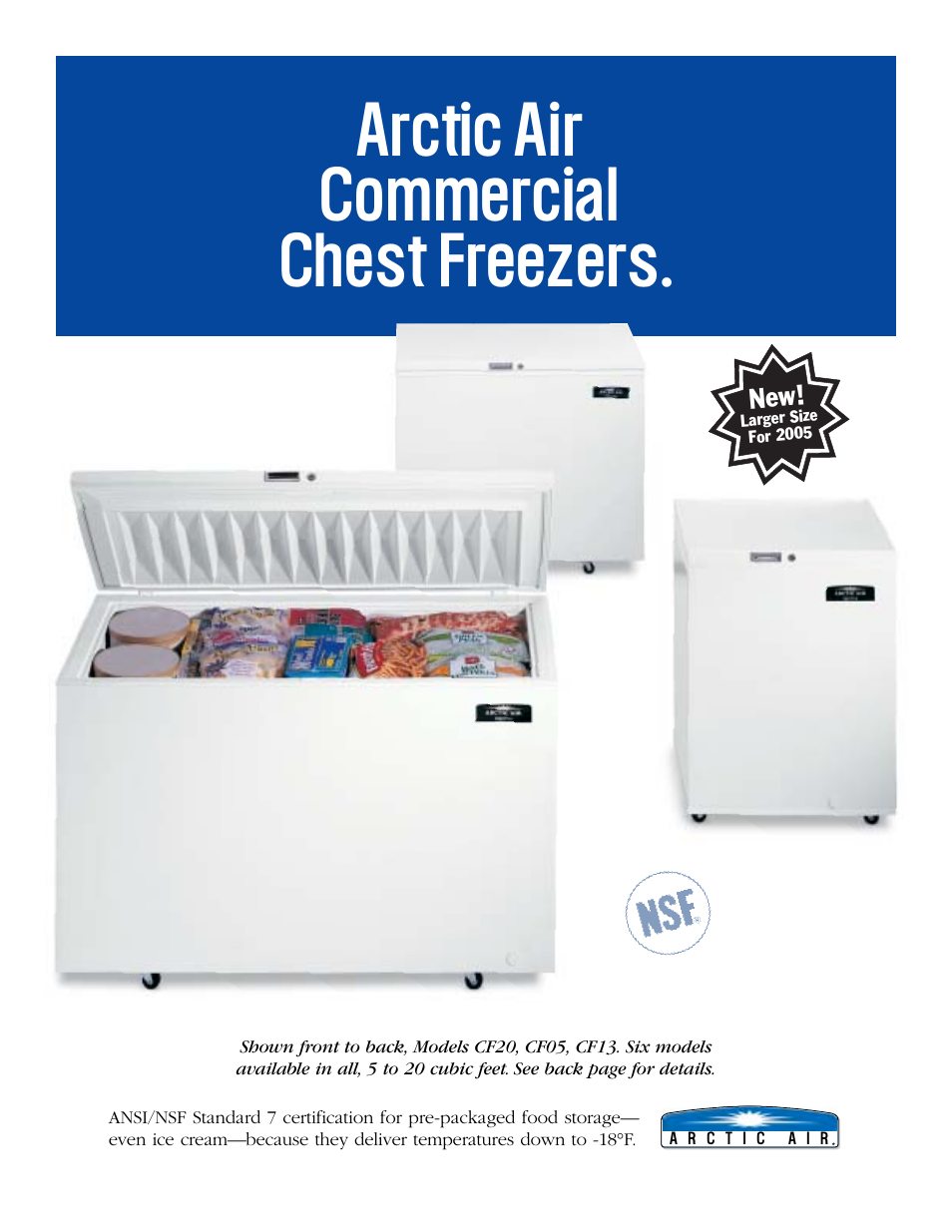 Arctic Air CF09 User Manual | 2 pages