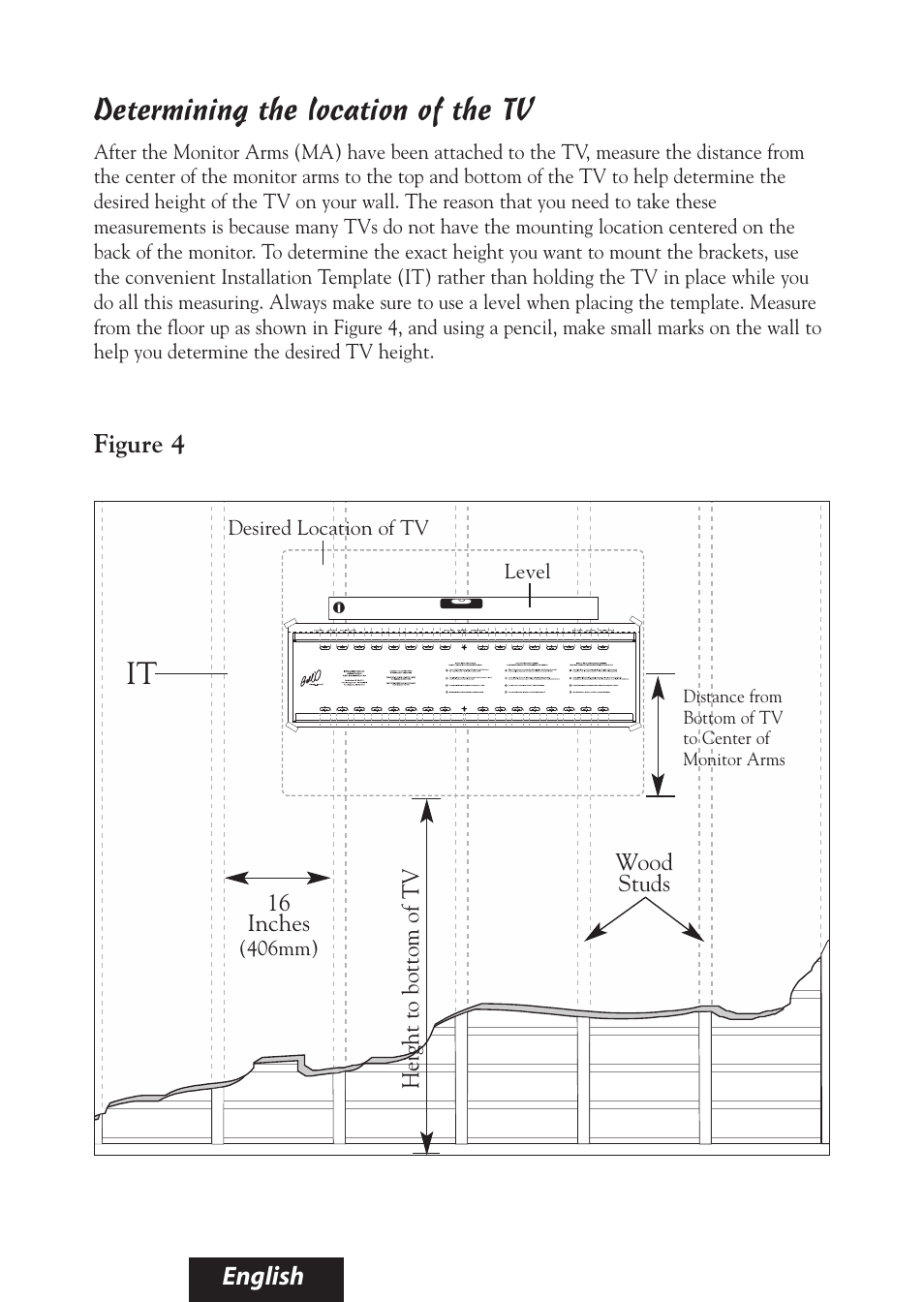 Determining the location of the tv | Bell'O 8325 User Manual | Page 10 / 20