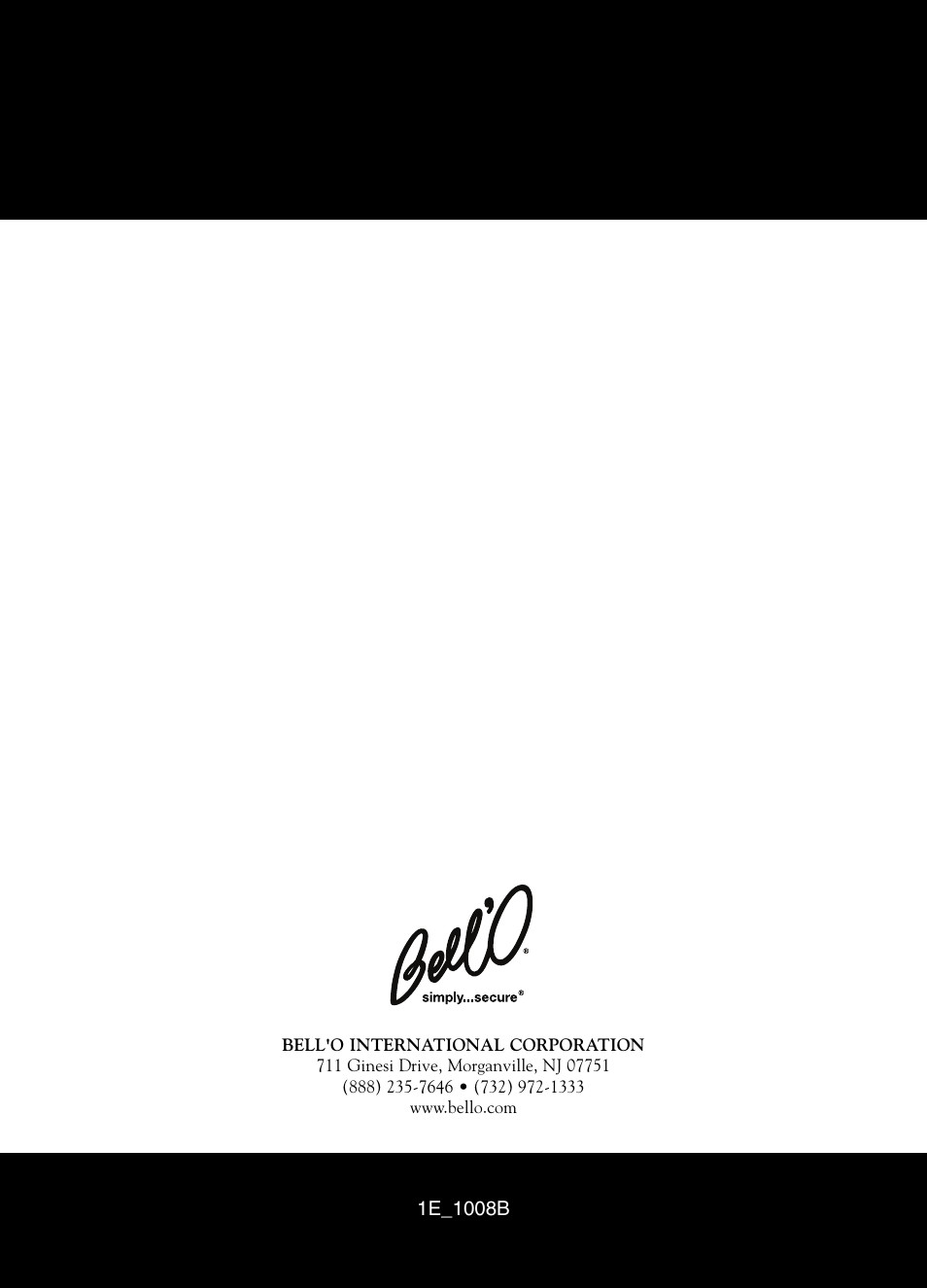 Bell'O 7610 User Manual | Page 44 / 44