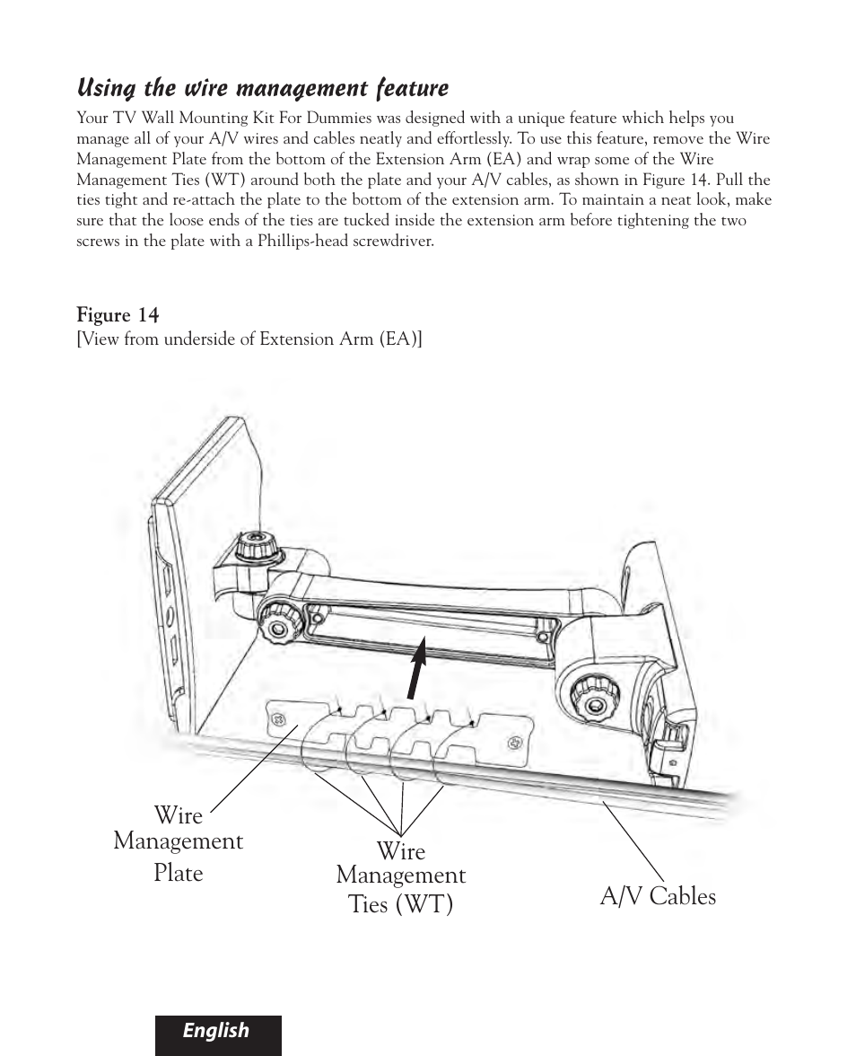 Using the wire management feature | Bell'O 8160 User Manual | Page 17 / 21