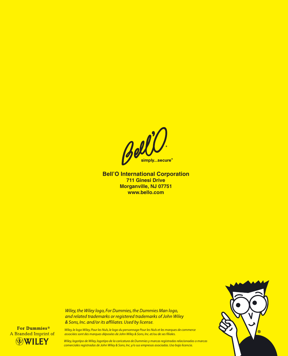 Bell'O 8160 User Manual | Page 21 / 21