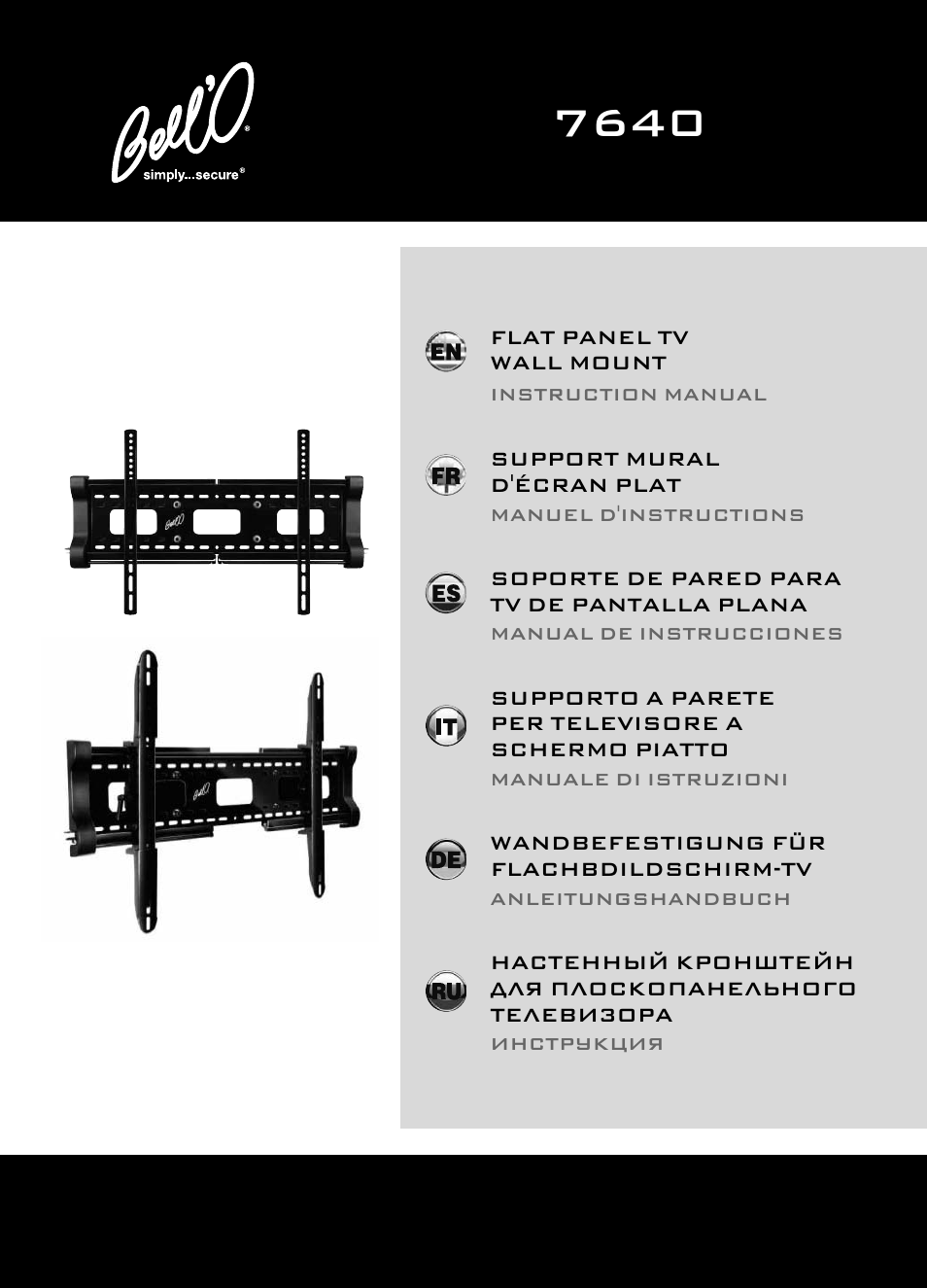 Bell'O 7640 User Manual | 52 pages