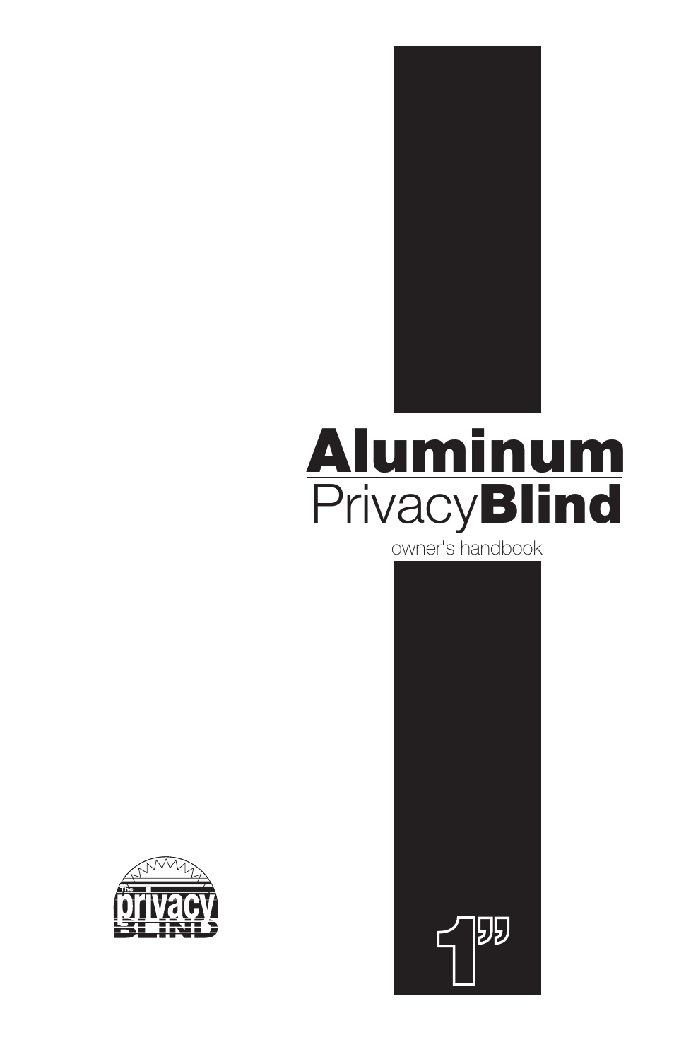 Blinds Chalet Privacy 1 Mini Blinds User Manual | 9 pages