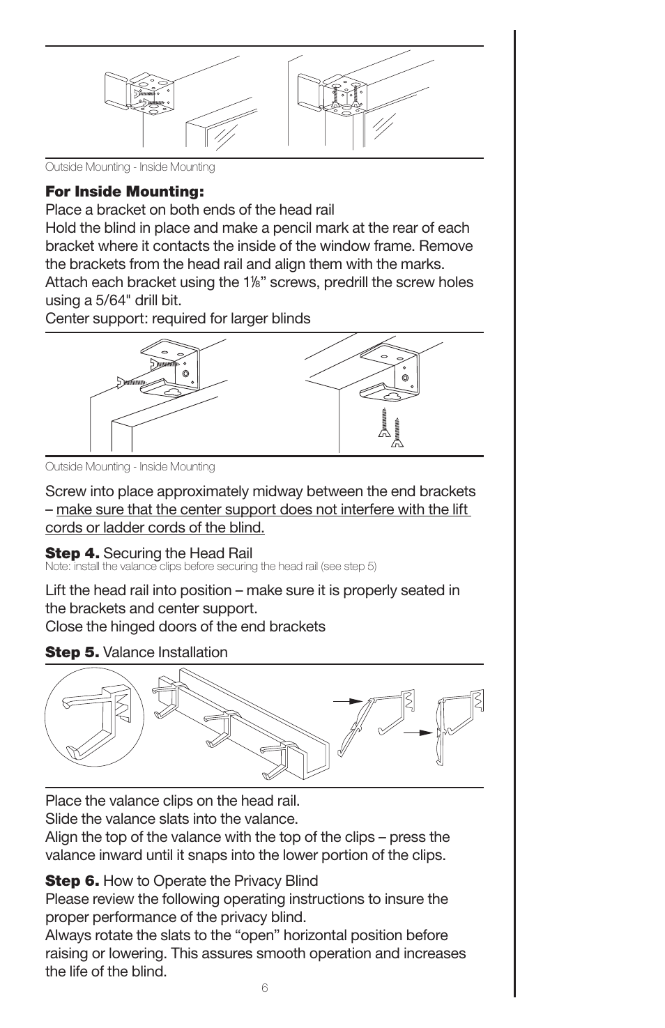 Blinds Chalet Privacy 1 Mini Blinds User Manual | Page 6 / 9