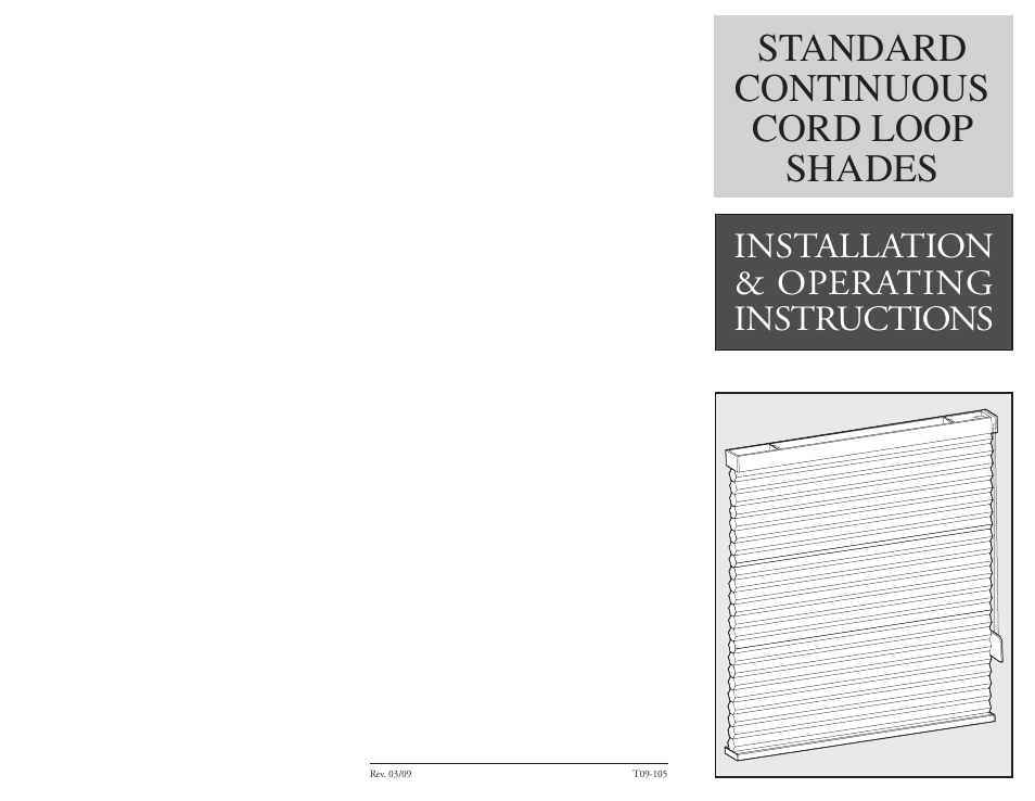 Blinds Chalet Continuous Cord Loop Installation User Manual | 2 pages