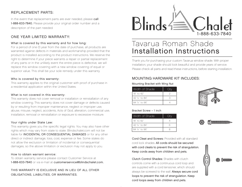 Blinds Chalet Tavarua Exotic Bamboo Ring Drapery User Manual | 2 pages