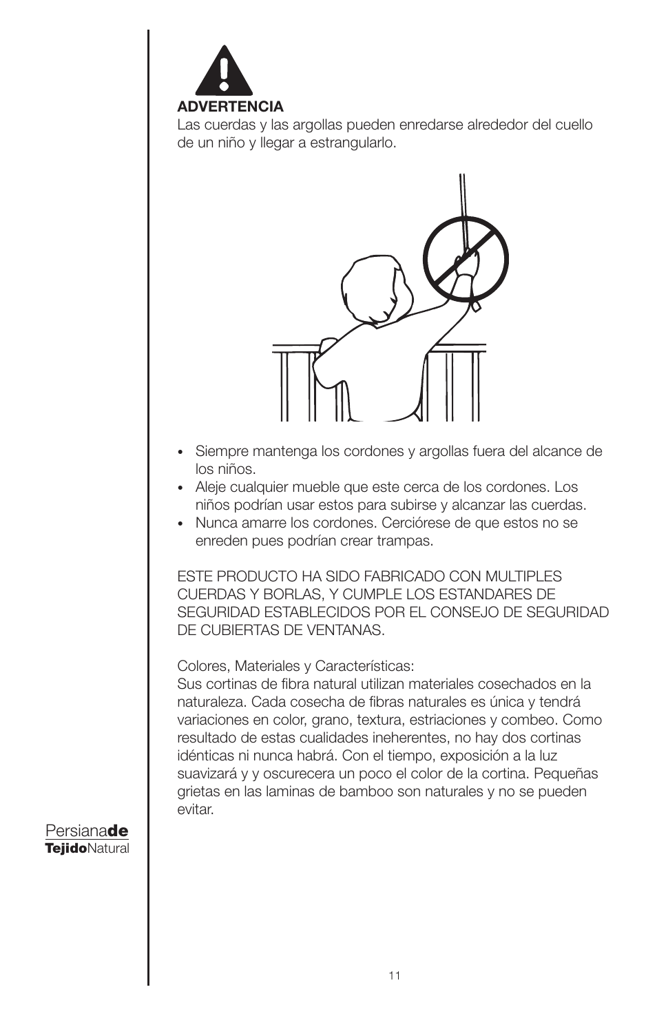 Persiana de | Blinds Chalet Honolua Woven Wood Shades User Manual | Page 11 / 16