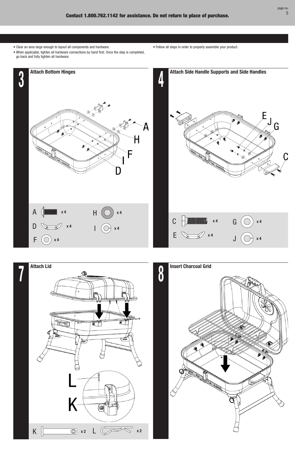 Blue Rhino CBT711W User Manual | Page 5 / 16