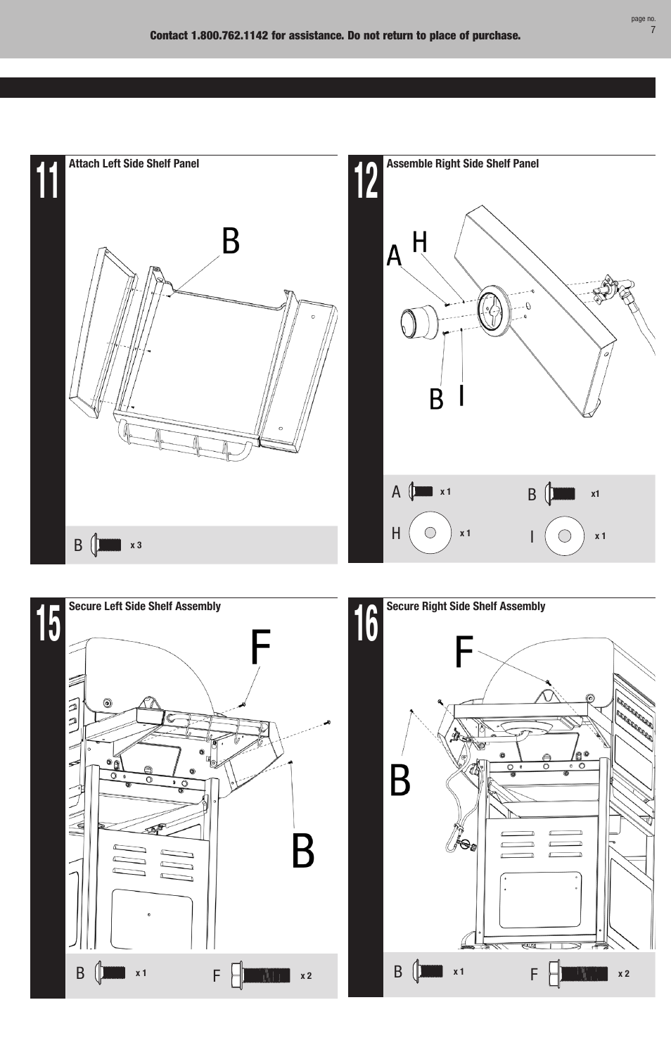 Blue Rhino GBC750W User Manual | Page 7 / 28