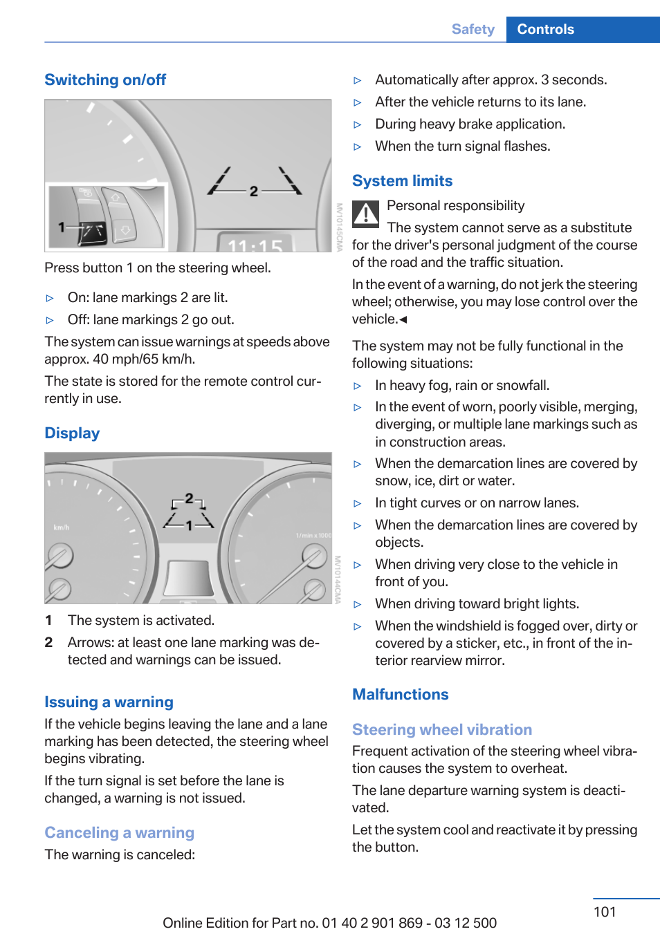 BMW 2013 X5 User Manual | Page 101 / 339