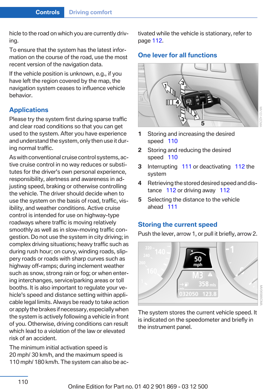 BMW 2013 X5 User Manual | Page 110 / 339