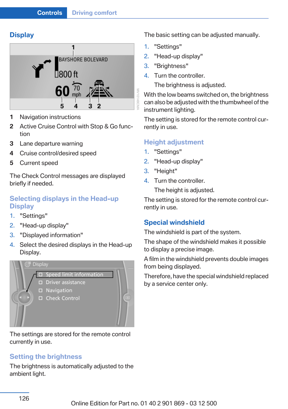 BMW 2013 X5 User Manual | Page 126 / 339